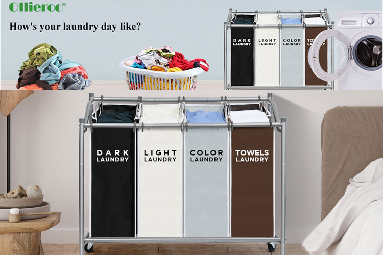 portable laundry sorter cart